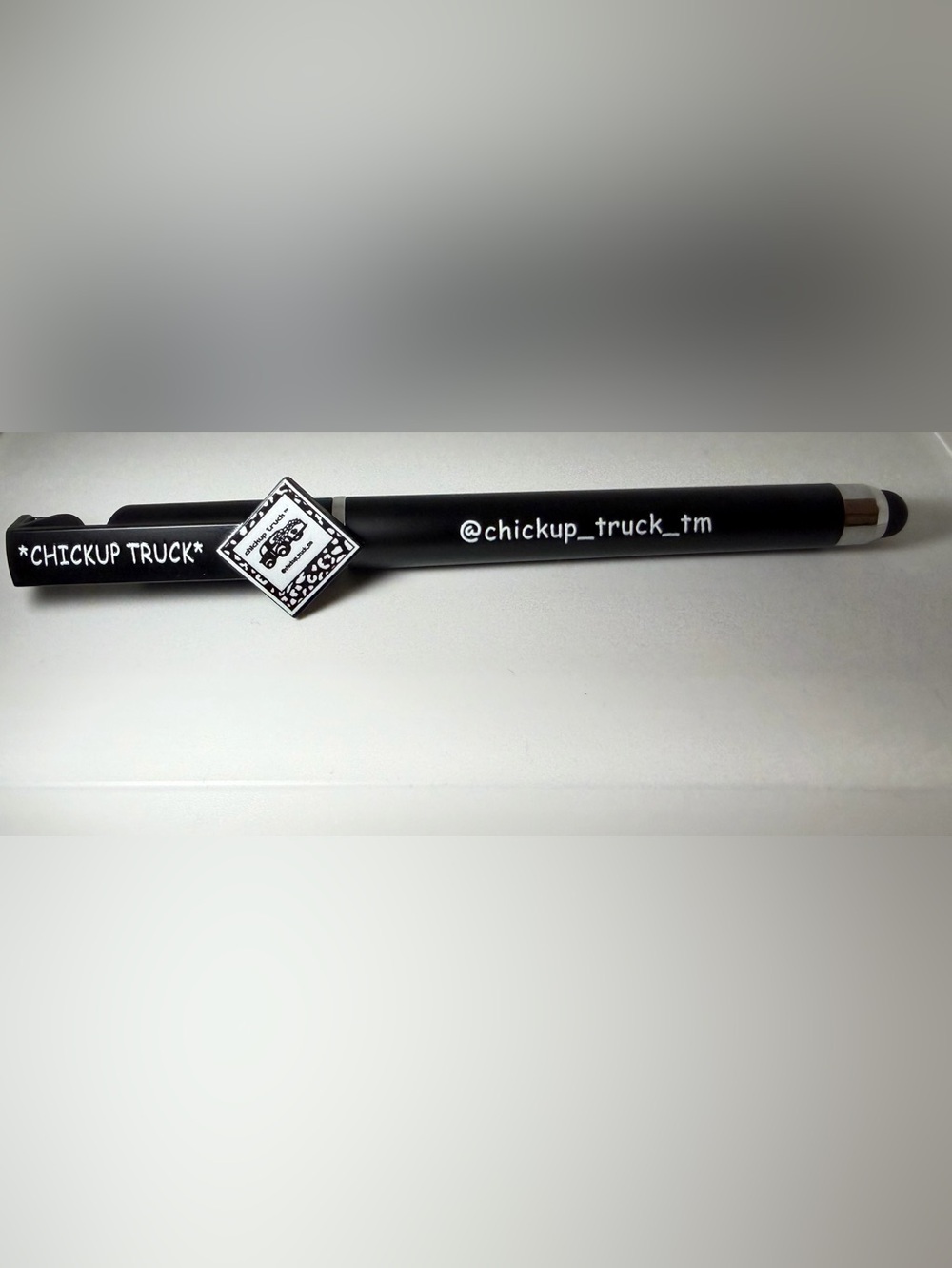 (1) Chickup Truck Gel Phone Pen Stand with Stylus - black ink - NWT 🖤🖊️🛻🐥🖤